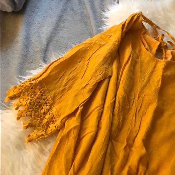 mustard yellow summer dress